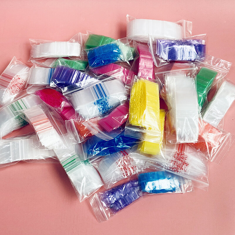 プラスチック製の包装袋,小さなジッパー付きの再封可能なクロージャー,カスタム印刷