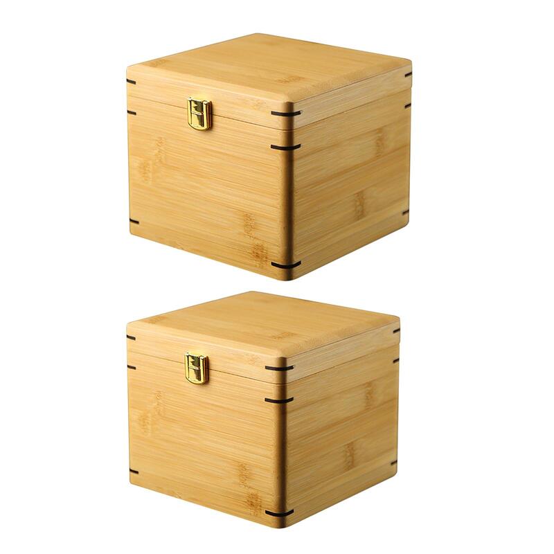 Wood Keepsake Box Bamboo Packaging Box for Home Storage Antique Collection