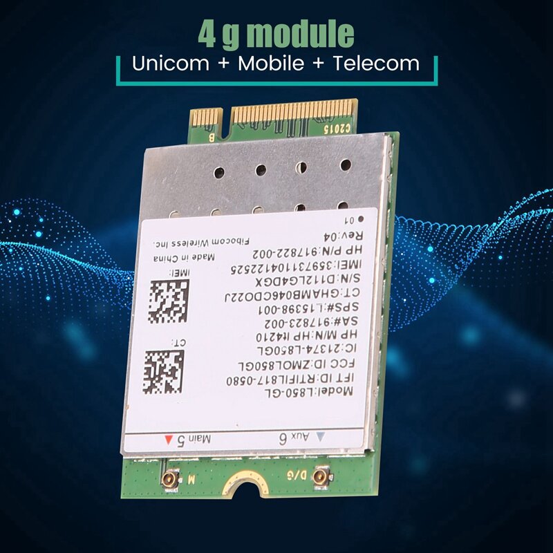 L850-GL LT4210 FDD-LTE TDD-LTE 4グラムカード4グラムモジュールsps、917823-001 430 440 450 G5ノートブック
