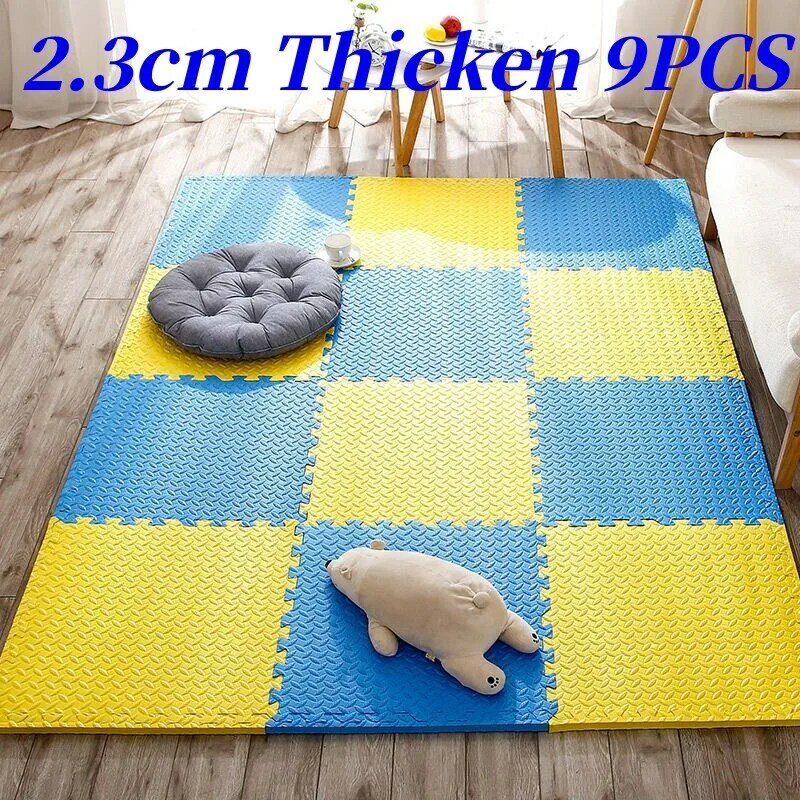 Tapis de jeu en mousse pour bébé, 9 pièces, Puzzle épais de 2.3cm, tapis de sol pour enfants