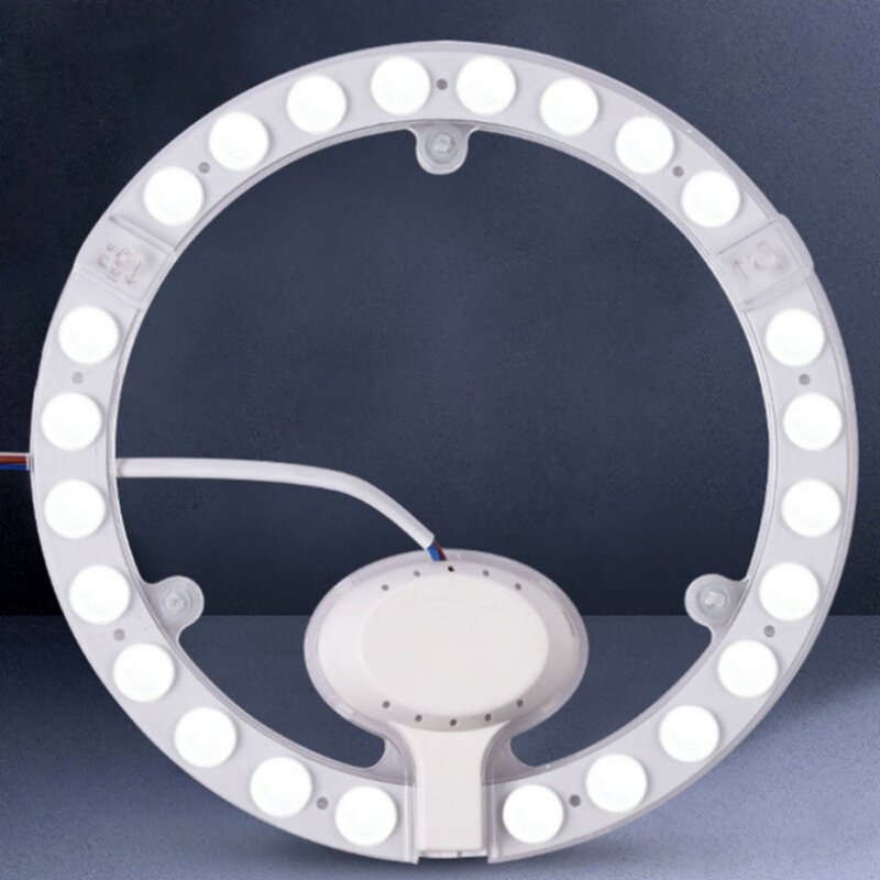 UooKzz LED okrągła lampa z okrągłym panelem 36W 24W 18W 12W zimna biała AC220V-240V okrągła płyta sufitowa