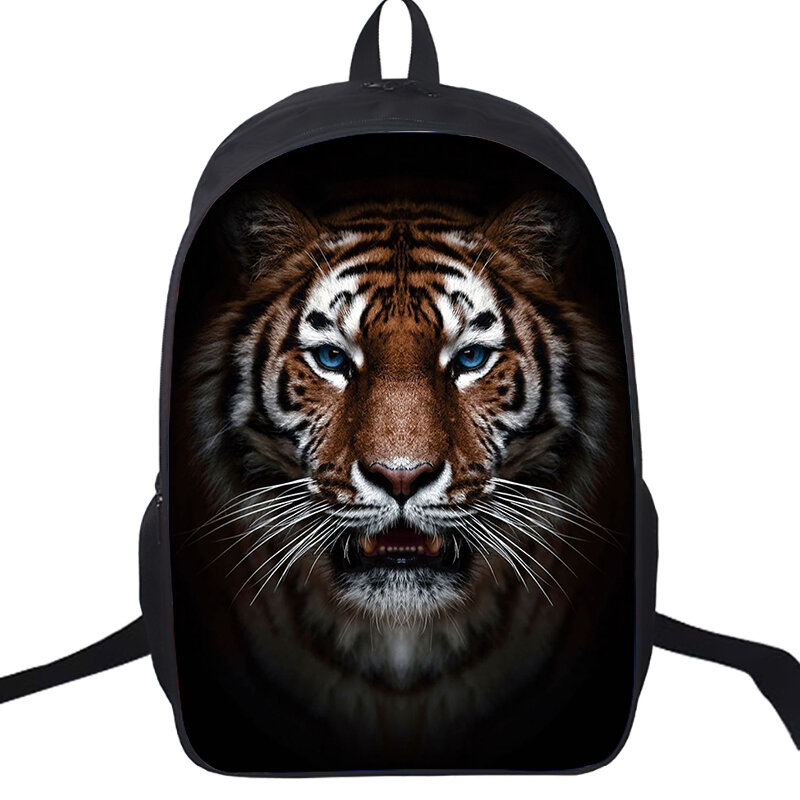 Школьный ранец Galaxy Lion для мальчиков-подростков, вместительный Детский рюкзак с животными, тигром, волком, студенческий портфель для колледжа
