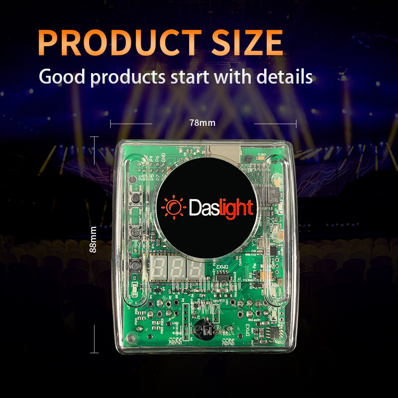 Daslight-DVC4 GZM Stage Lighting Control Software, equipamento profissional, usb, controle de computador, luzes, console DMX
