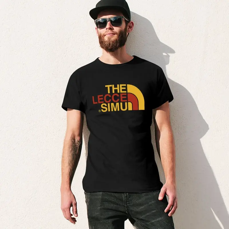 The Lecce simu-Camiseta alternativa para hombre, camisetas en blanco, tallas grandes, lisas