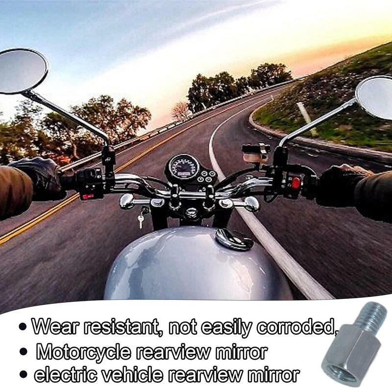 Adaptador de espejo retrovisor para motocicleta, convertidor de diámetro de rosca de 10mm y 8mm, accesorios de adaptador inverso