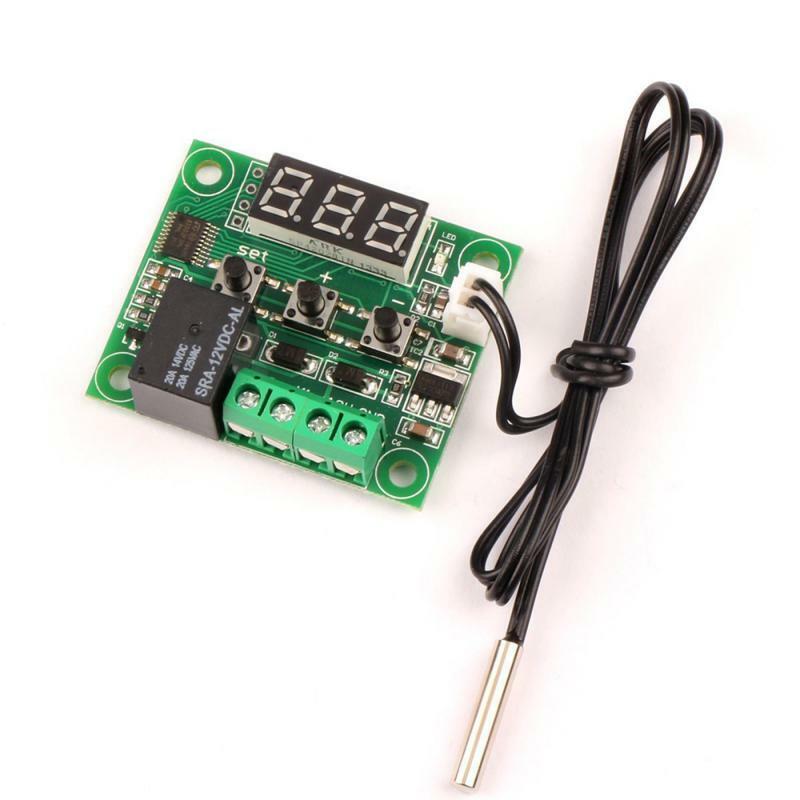 1~10PCS LED Digital Thermostat Temperature Control Thermometer Thermo Controller Switch Module DC 12V Waterproof NTC Sensor