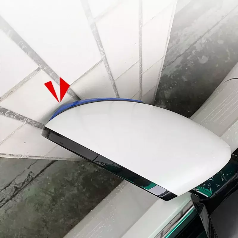 4pcs Car 3D Protective Strip Sticker Body Bumper Antis-scratch Anti-collision Rubber Strips Door Rearview Mirror Edge Guard