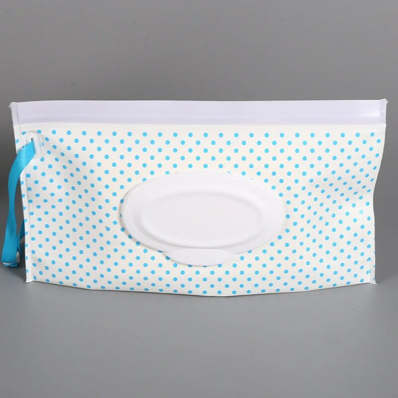 1PC eco-friendly Wet Wipes Bag Baby Wipes Box Wet Wipe Box salviette per la pulizia sacchetto a chiusura lampo Clamshell Snap Strap Wipe Container Case