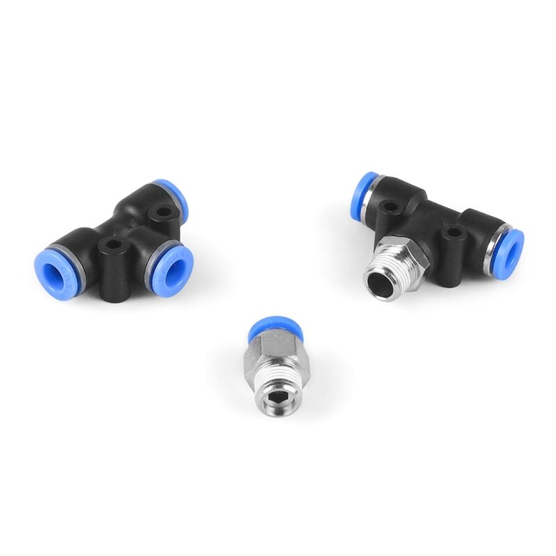 Industriële Kwaliteit Push Lock Black Vacuüm Fitting Set Turbo- Wastegate & Solenoid Fits Voor Turbo-Auto-Accessoires