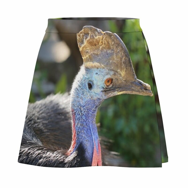 Cassowary-o maior pássaro dinossauro minissaia feminina estilo japonês, roupas de grife de luxo, vestidos de baile, verão