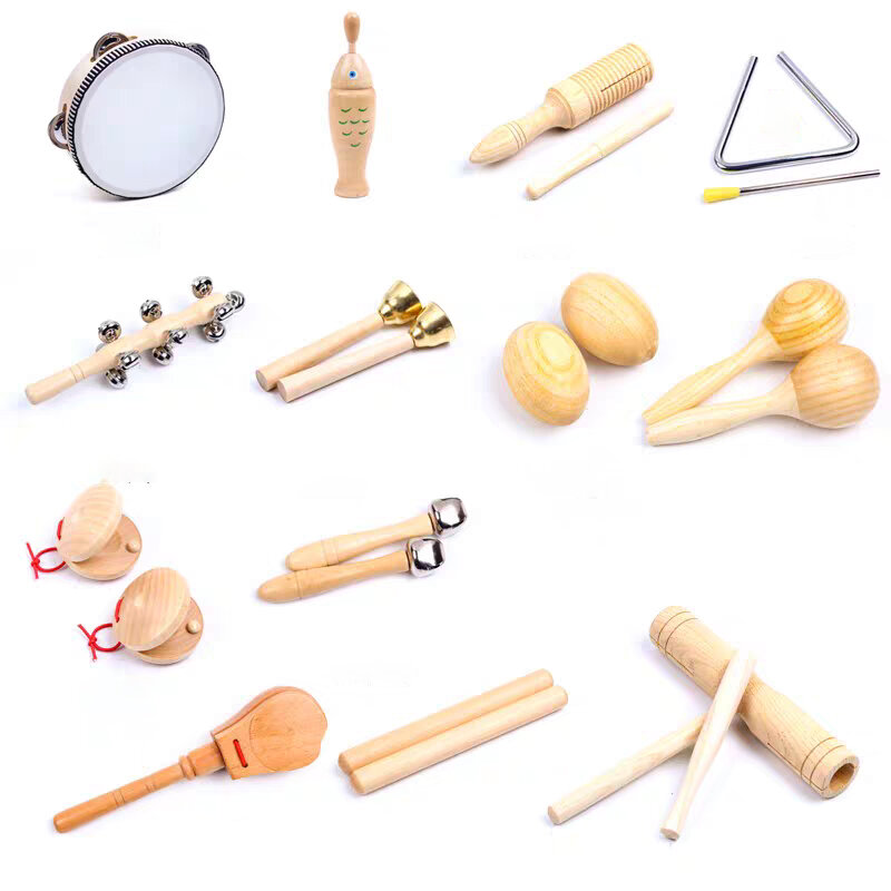 Musical Instruments For Baby 1 2 3 Years Montessori Baby Wooden Toys Child Game Interactive Music Toys Educational Toys For Baby
