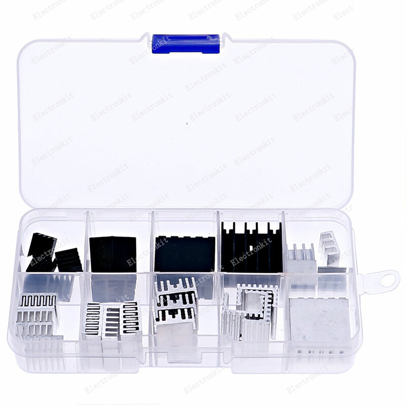 33pcs Heatsink Kit Cooler Heat Sink Cooling Raspberry IC LED MOSFET Transistor SCR Voltage Regulator