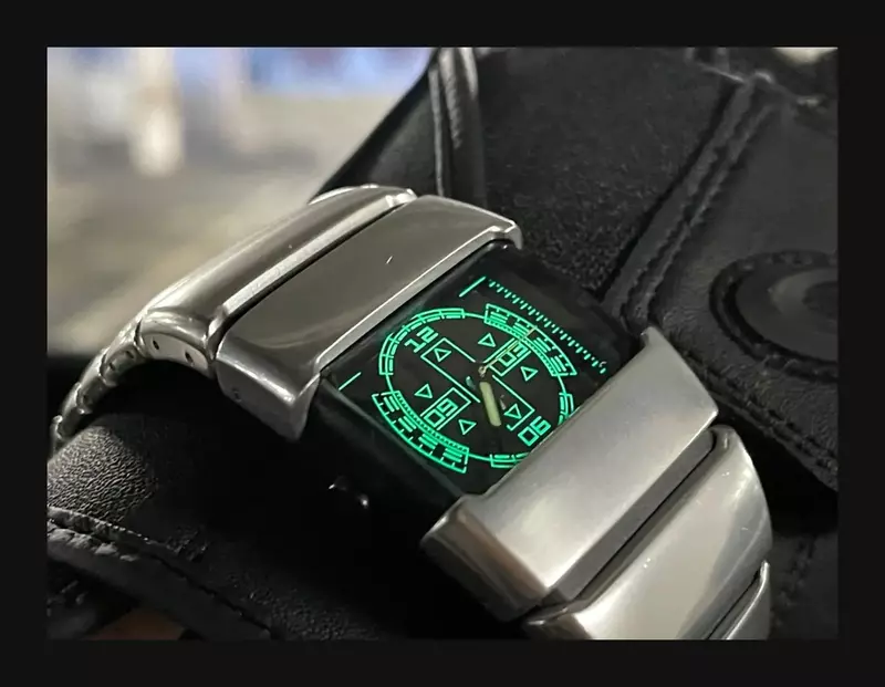 Alien-reloj no mecánico Original Y2K, reloj electrónico pequeño, Correa Retro, tendencia de moda