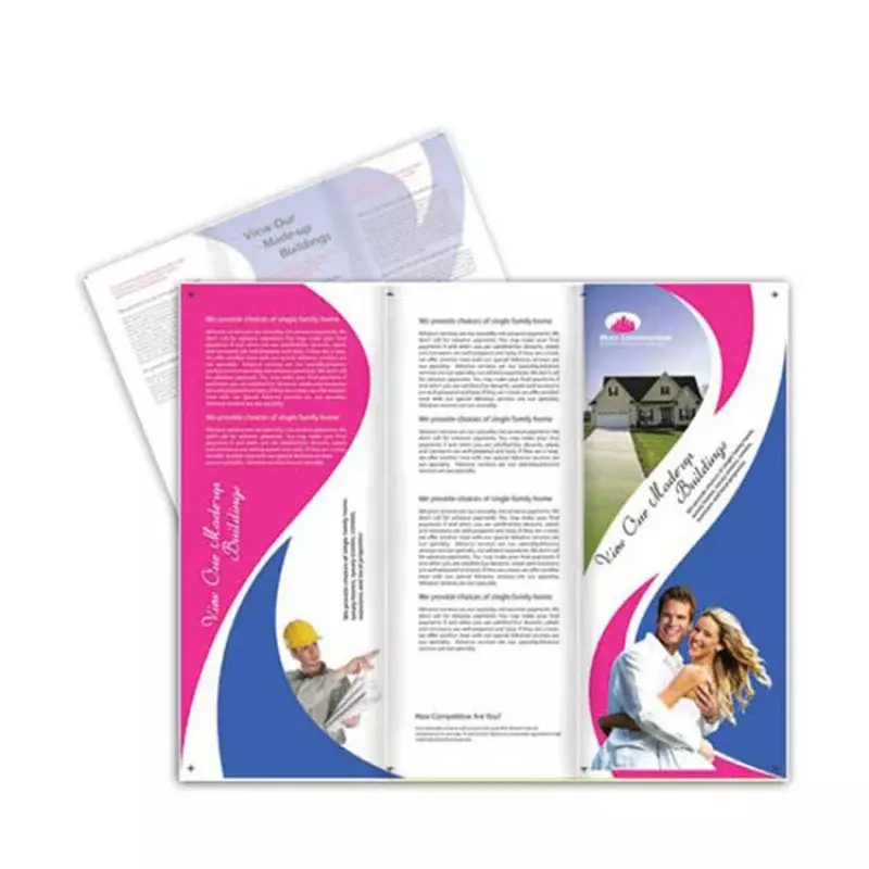 Customized product.Company design flyer printing brochures advertising Newsletters leaflet