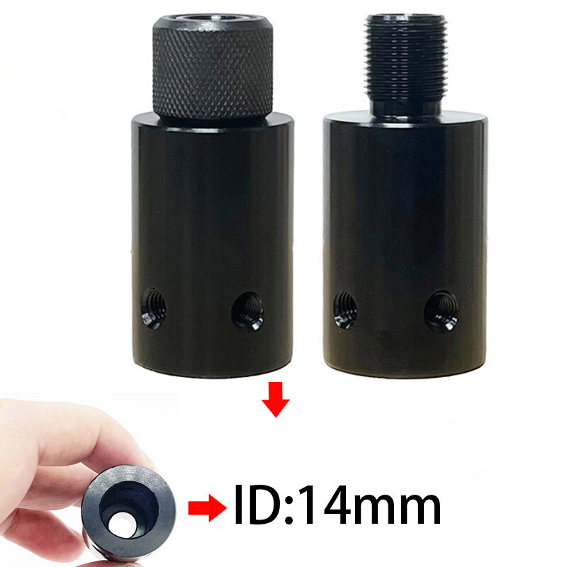 1/2-28 5/8-24 1/2-20 M14X1 M14X1L Barrel End Threaded Adapter for 12 14 15 16mm Diameter