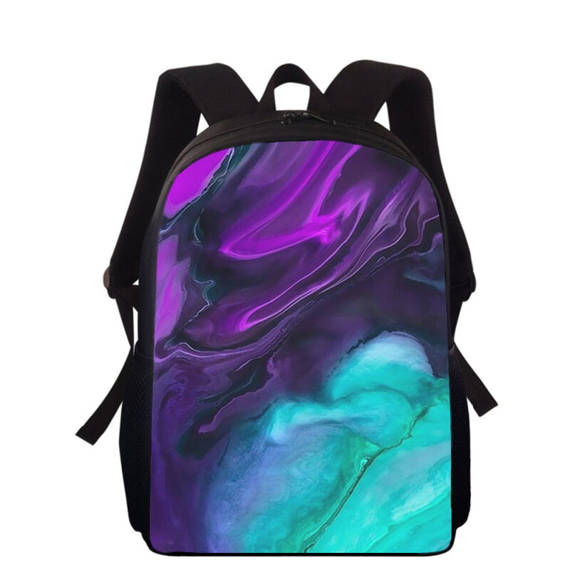 Textura veias Coloridas 15 "3D Print Kids Backpack Sacos de Escola Primária para Meninos Meninas Back Pack Estudantes School Book Bags