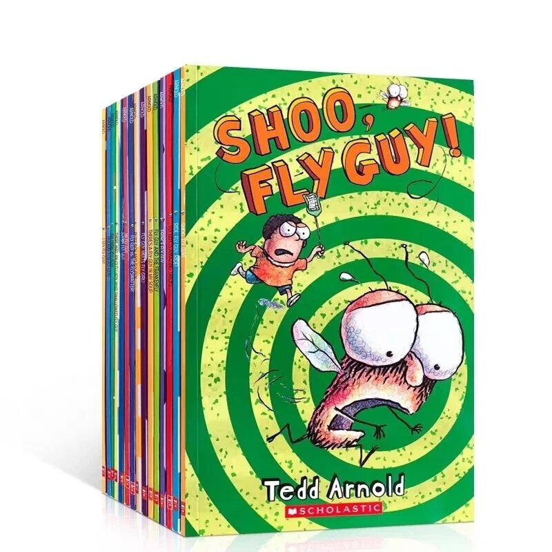 15 Boeken/Set Engels Usborne Boeken Voor Kinderen Kids Prentenboeken Baby Beroemde Verhaal De Fly Guy Serie Fun lezen Verhaal Boek