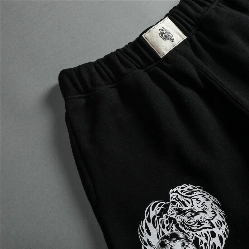 2023 New Men Summer Shorts Darc Wolves Casual Cotton Shorts Homme Gym Shorts Sport Fitness Shorts Running Sweatpants Male Clot