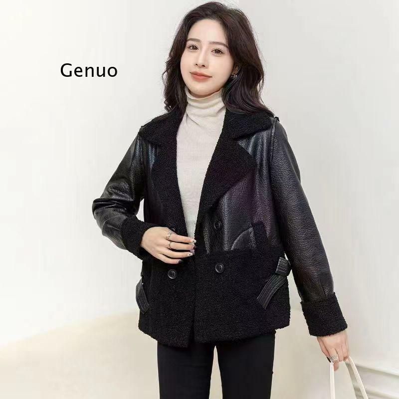 2024 Spring and Autumn New Double-Sided Double Wear New Fashion Match Age-Reducing Korean Version Loose Top Coat Solid Color