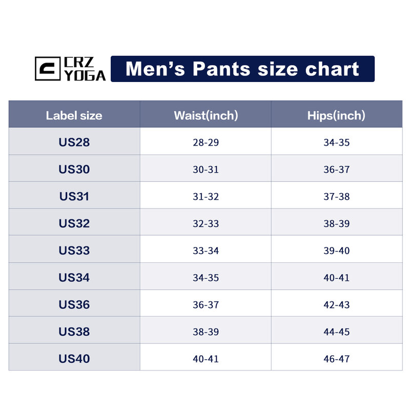 CRZ YOGA męskie całodniowe komfortowe spodnie do golfa-32 "szybkie suche lekkie spodnie typu Casual z kieszeniami