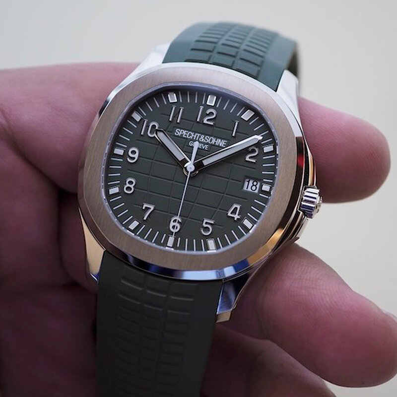 Men's Automatic Self-Wind Watch Luxury Stainless Steel Male Watch Date Classic Waterproof Luminous Fashion Rubber Analog Watch