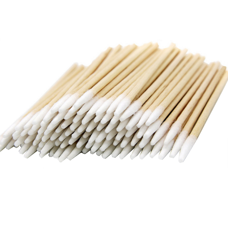 500PC/lot Makeup Ears Cleaning Sticks Cosmetic Wood Cotton Buds Tips Disposable Micro Cotton Swabs Nails Eyelash Extension Tools