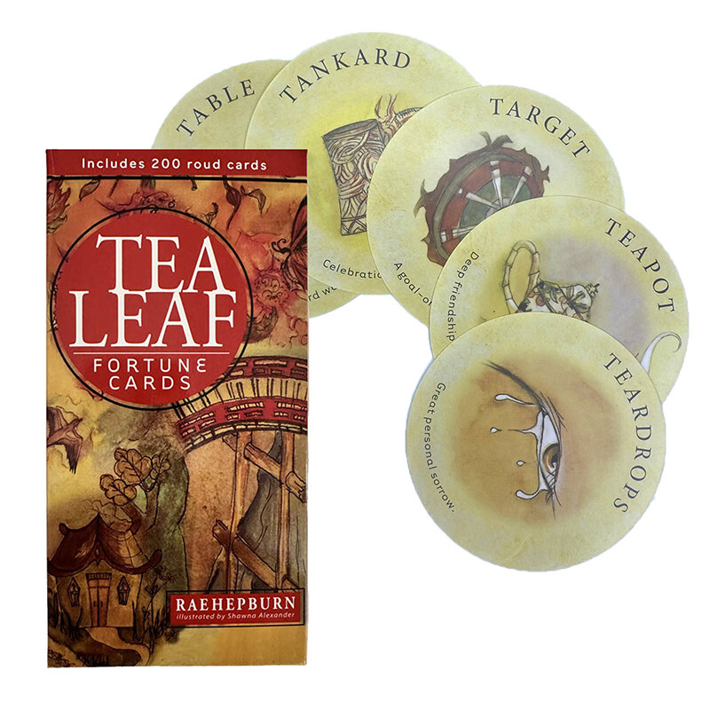 Liść herbaty karty fortuny Tarot wyrocznia karta proroctwa wróżbiarska talia rodzinna impreza planszowa gra wróżbiarska