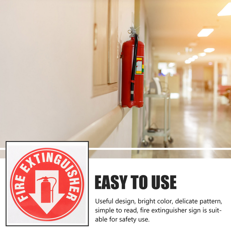 Stiker pemadam api, 3 buah stiker Decal perekat otomatis tanda keselamatan untuk Kantor Hewan Peliharaan