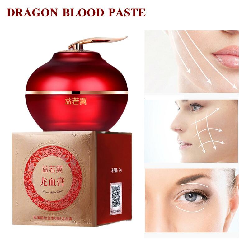 50g Dragon Blood Paste Face Refine Pores Fade Fine Lines Moisturizing Tighter and Smoother Skin Brighten Facial Cream All Skin