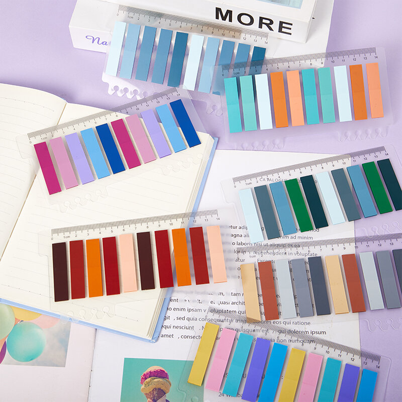 Morandisso-pegatinas de conveniencia para mascotas, calcomanías transparentes coloridas con marcas de colores, 10x20 piezas