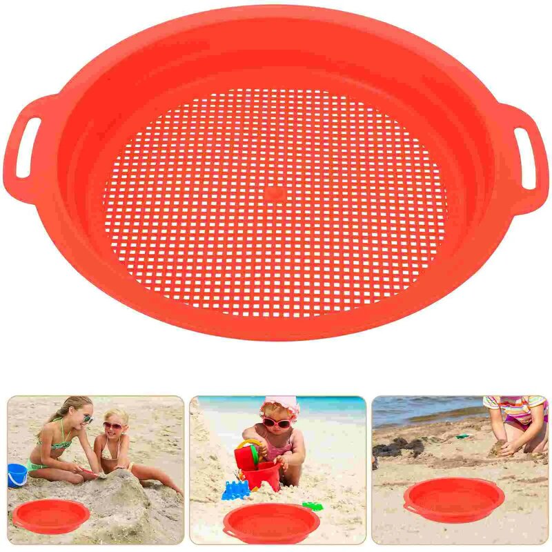 Schermo di plastica giocattoli per bambini setaccio di sabbia per bambini Plaything Beach Essentials per le vacanze setacci portatili filtro portatile