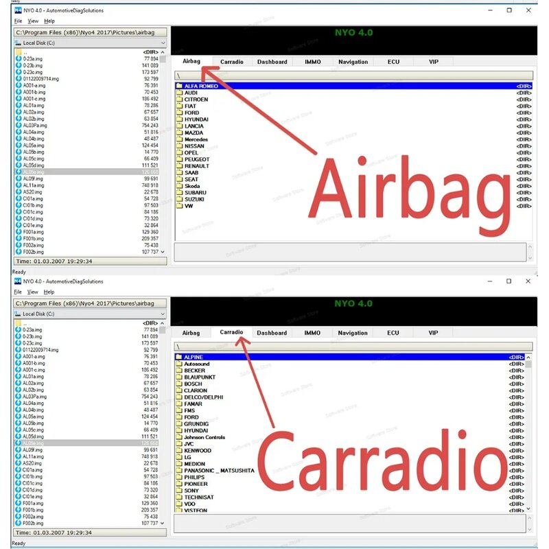 2023 Hot Auto Repair Software ultimo 2017 NYO 4 Full Database Airbag + Carradio + cruscotto + IMMO + navigazione installazione remota gratuita