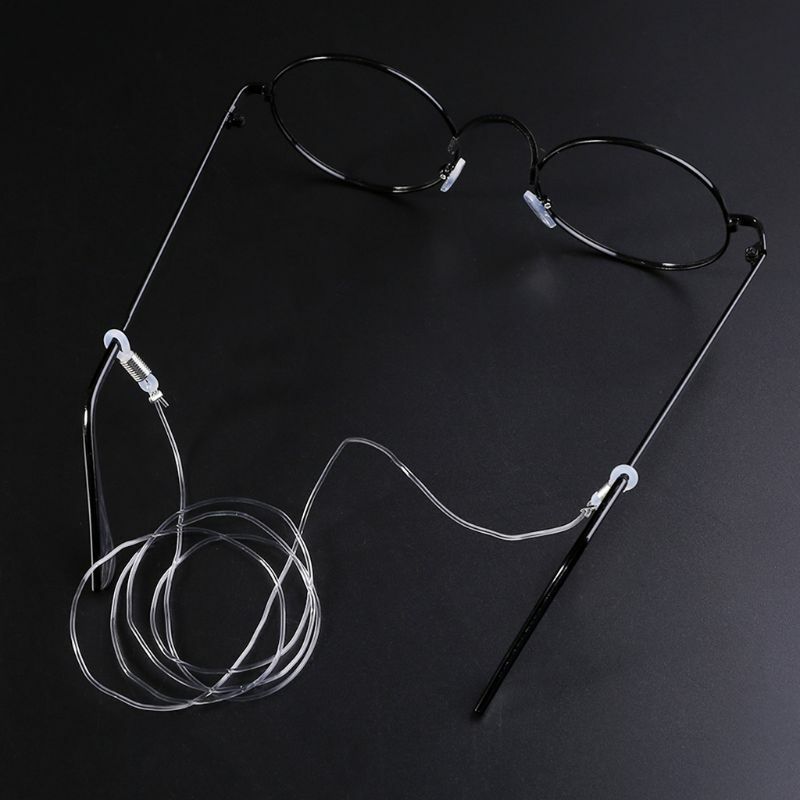 투명한 안경 미끄럼 방지 스트랩 신축성 있는 목줄 야외 스포츠 안경