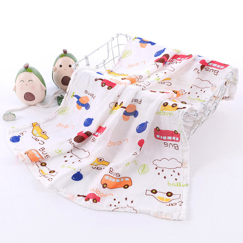 60x60cm coperta di Musilin per neonato coperte Swaddle per bambini in bambù Ultra morbido pannolino di mussola delicato sulla pelle panni per Burping per bambini