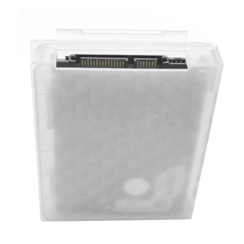 Caja de almacenamiento de protección de disco duro SSD HDD de 2,5 pulgadas, carcasa de plástico PP transparente