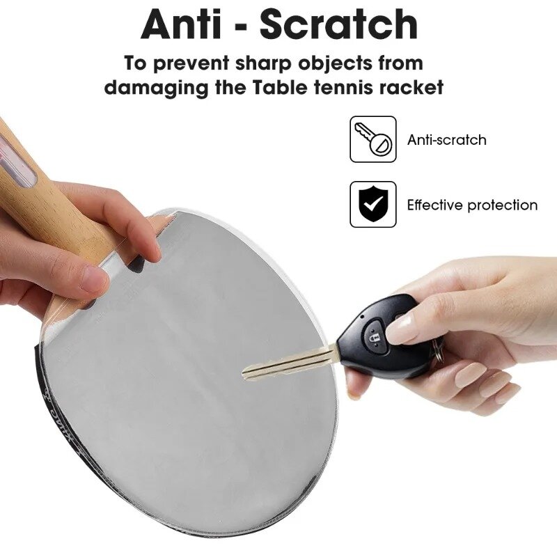Película protectora para tenis de mesa, accesorio Protector de goma para bate de Ping Pong, 2/10 piezas