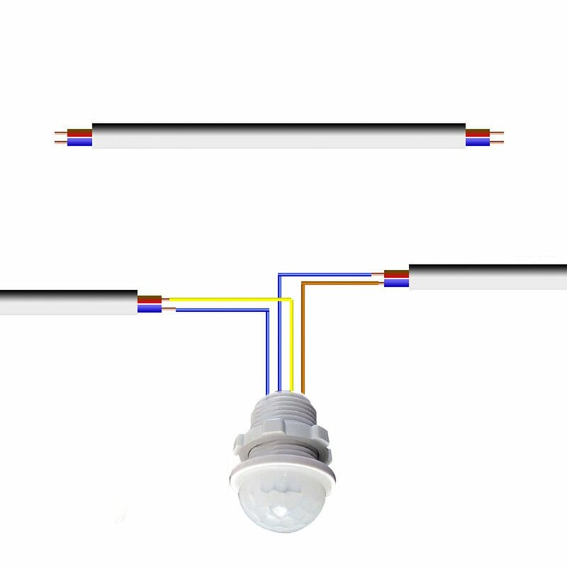 Inteligente LED Interruptor de Luz Sensor, Sensor Infravermelho, Ligado e Desligado Automático, 110V, 220V