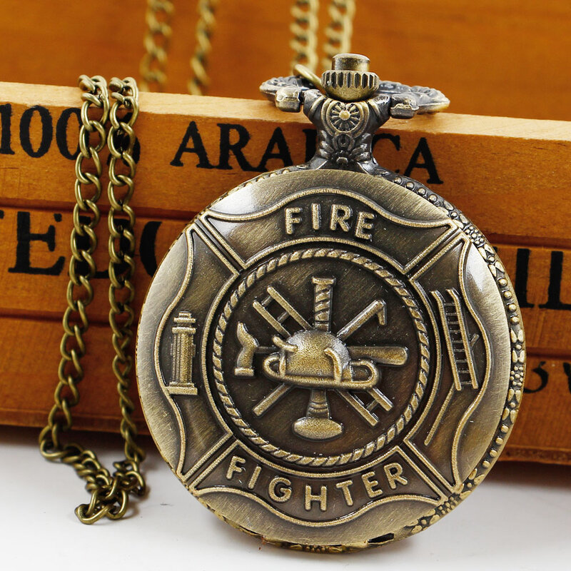 Винтажные кварцевые карманные часы в стиле панк с цепочкой охотника, подвеска из бронзы, сувенирная цепочка для свитера, мужские часы