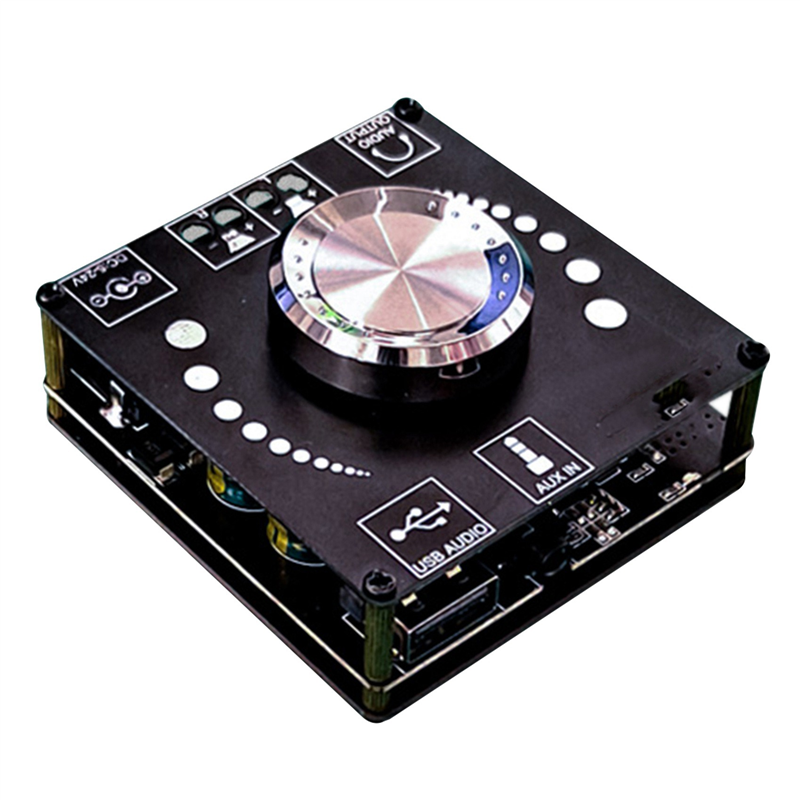 Placa amplificadora de Audio Digital TPA3116D2, dispositivo de Audio estéreo Dual con Bluetooth 100, 100W + 5,0 W, Amplificador AUX, XY-AP100H