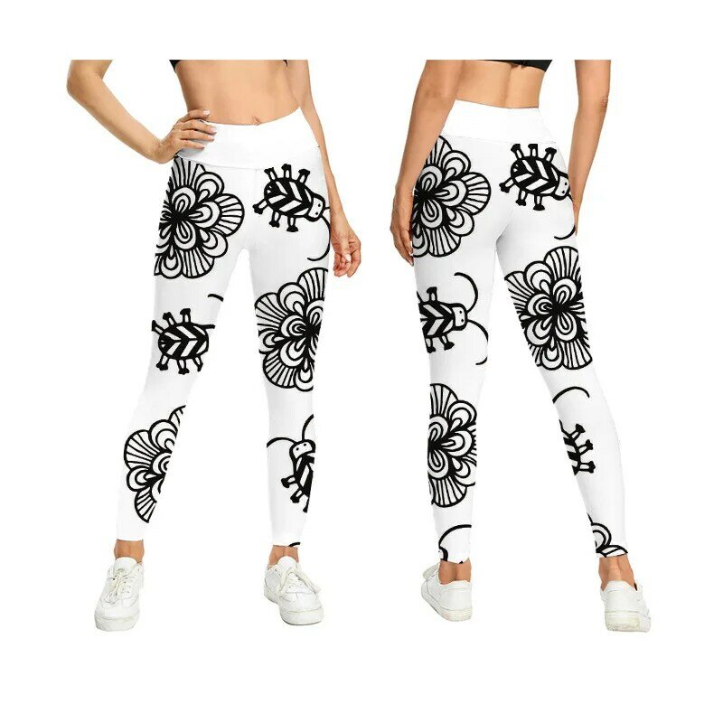 3D impressão digital emagrecimento leggings para as mulheres, calças de ioga, hip lift, sentimento nu, 2024