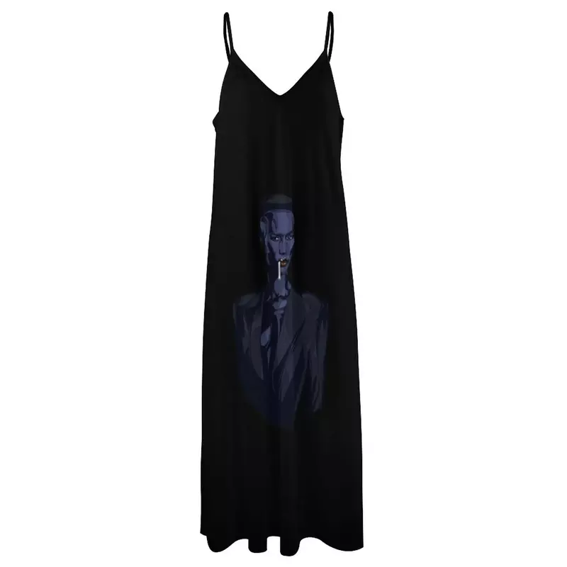 Grace jones-女性のノースリーブルーズドレス,女性のための高級デザイナーパーティーTシャツ,2021
