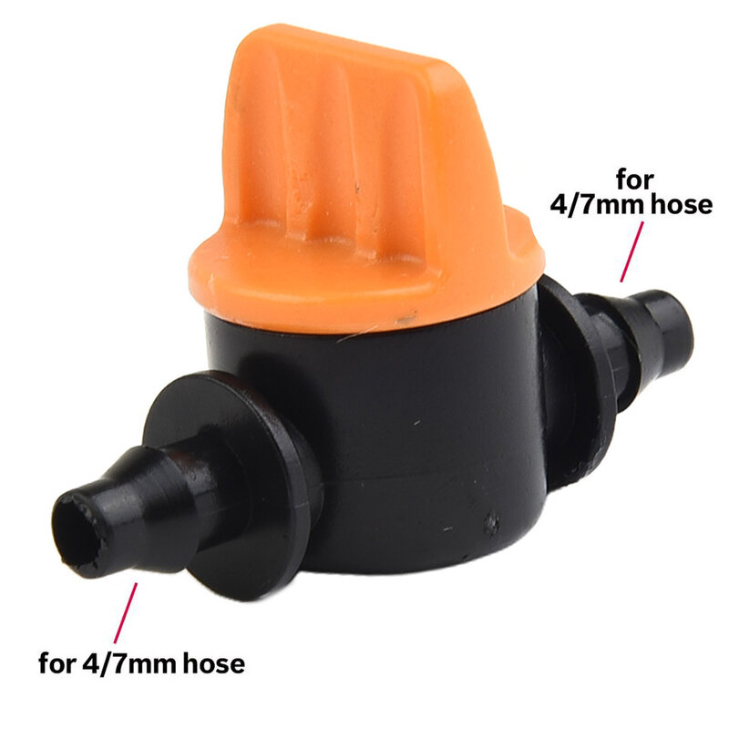 Mini Valve For Hose Irrigation Barbed Water Flow Control Valve Connector Garden Watering Supplies Accessories 4/7mm