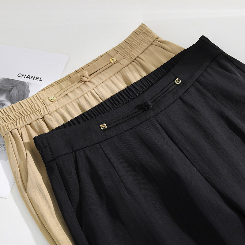 Роскошные женские брюки и капри, женская одежда, бесплатная доставка, модель весна-лето 2024 года