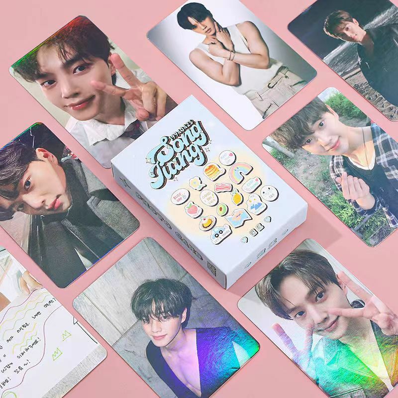 50pcs/set K-POP LinYi Laser Small Card Album LOMO Card Girl Collection Gift Postcard Photo Card Holographic Card