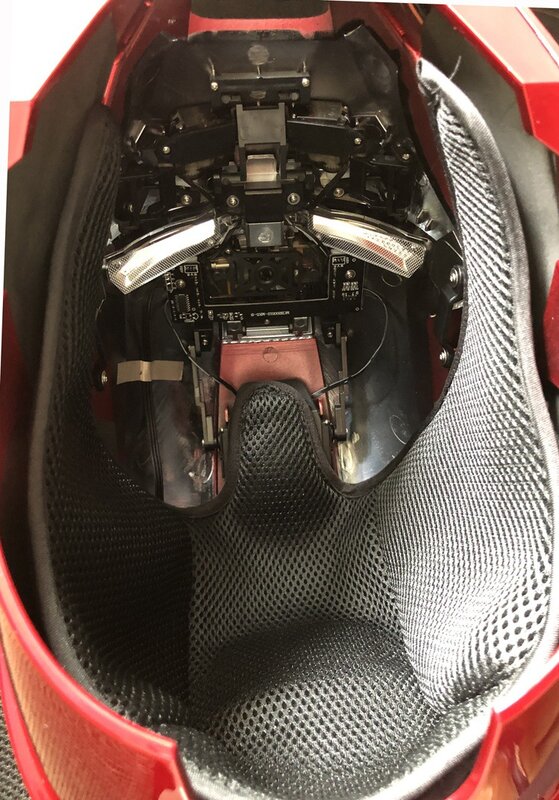 다리미 남자 헬멧 Mk5 전기 음성 활성화 제어 웨어러블 마스크 1:1, 자동 열기 닫기 모델 피규어 성인 장난감 선물