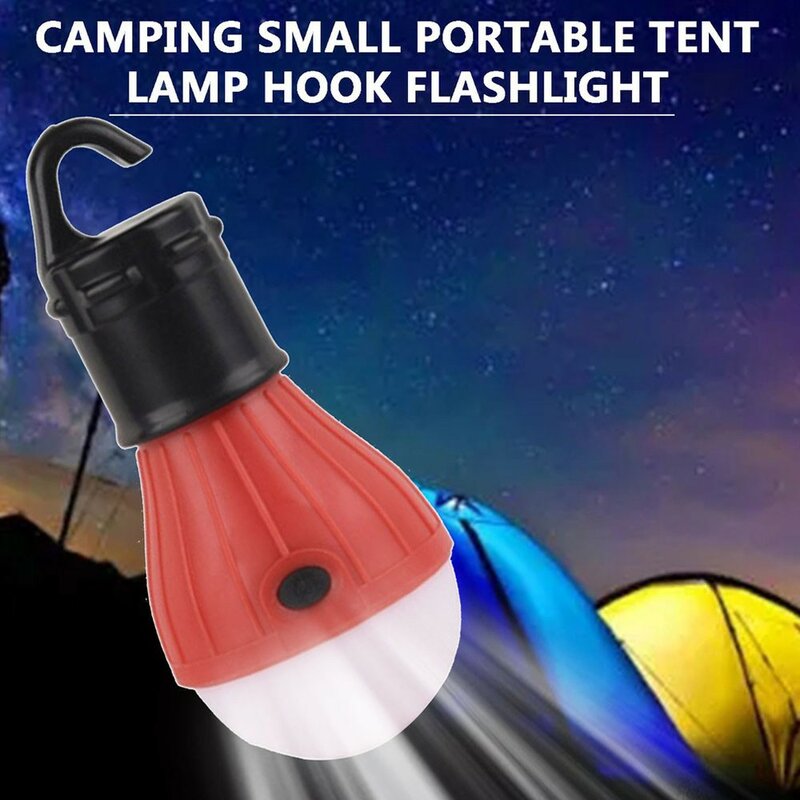 Bombilla LED de emergencia para acampada, 3 pilas AAA (no incluidas), 3 modos de iluminación, ahorro de energía, 1 unidad