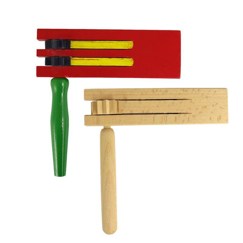 Wooden Spinning Ratchet Traditional Educational Soundboards Musical Instrument Percussion Toy Sport Events And Celebrations gift