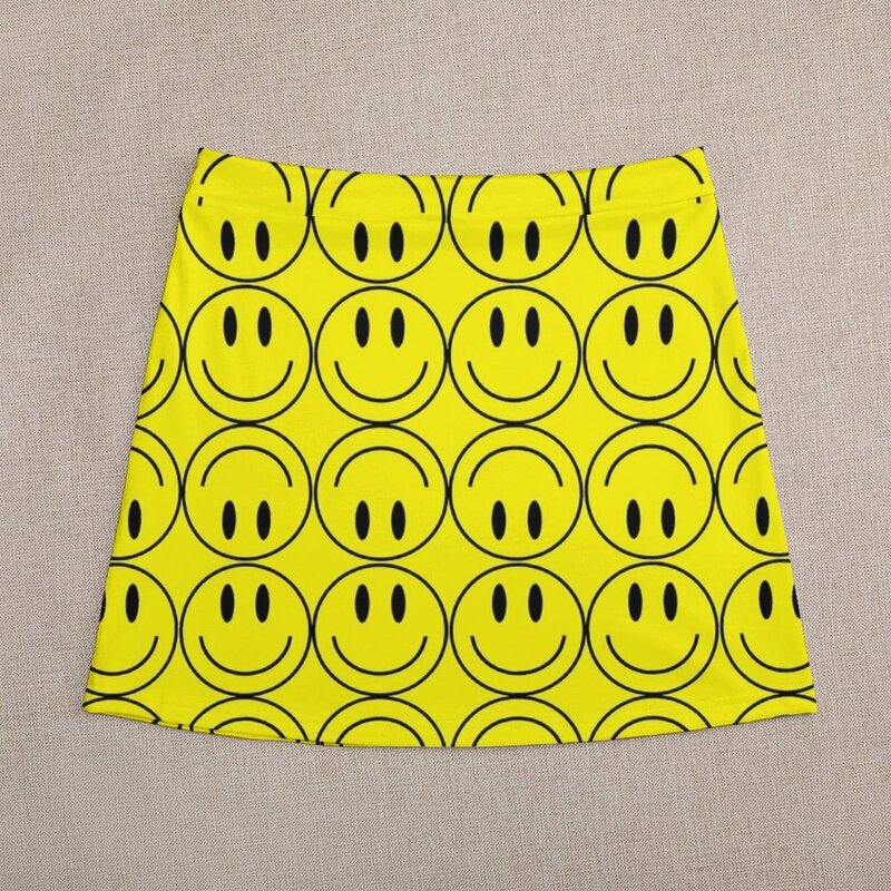 Женский комплект с мини-юбкой Smile Happy Face, элегантный комплект из юбки и платья для ночного клуба, лето 2023