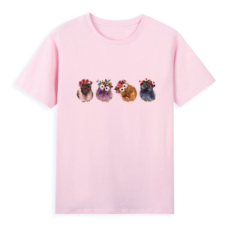 Симпатичная футболка с маленьким котом и Ястребом, лидер продаж, футболка для отдыха с принтом, летняя Удобная футболка с коротким рукавом A075