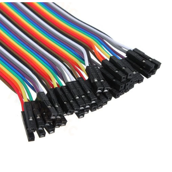 DuPont-Cables de puente de Color de 40 Pines, 10CM, 20CM, 30CM, macho a hembra, hembra a macho, hembra a hembra, bricolaje
